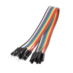 Female-to-Male Connector Wire 10Pcs 20Cms Female-to-Male Connector Wire 10Pcs 20Cms