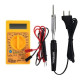 TECHDELIVERS® Soldering Iron Kit with Multimeter, Bakelite Handle Solder Iron 10 Watt