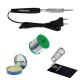 TECHDELIVERS® 10Watt Soldering Iron Kit, Soldering Wire Reel, Soldering Paste, Stand 10 W Bakelite Handle