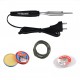 TECHDELIVERS® 10 watt Bakelite Soldering Iron Kit, Soldering Wire, Soldering Paste, Desolder Wick