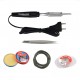 TECHDELIVERS® 10Watt Bakelite Soldering Iron Kit, Soldering Wire, Soldering Paste, Desolder Wick, Tweezer