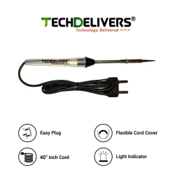 TECHDELIVERS® 15 Watt Solder Iron Kit Set Full Multimeter | Cutter | Stand | Desoldering Pump | Wick | Soldering Wire Reel | Soldering Paste | Tweezer | Tester | Bit TECHDELIVERS® 15 Watt Solder Iron Kit Set Full Multimeter | Cutter | Stand | Desoldering Pump | Wick | Soldering Wire Reel | Soldering Paste | Tweezer | Tester | Bit