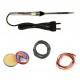 TECHDELIVERS® 15 watt Soldering Iron Kit | Soldering Wire | Soldering Paste | Desolder Wick (Pointed Tip)