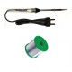 TECHDELIVERS® Mini Solder Iron 15w with 5meter Solder Wire (Pointed Tip)