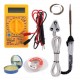 TECHDELIVERS® 25Watt Soldering Iron Kit set with Multimeter | Soldering Wire | Paste | Desolder Wick