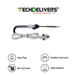 TECHDELIVERS 8in1 Electric 25Watt Soldering Tool Iron Kit Set with Desoldering PUMP | WICK |Stand |Paste | Wire Stripper | Solder Wire | Screw Driver Tester for DIY/Crafts TECHDELIVERS 8in1 Electric 25Watt Soldering Tool Iron Kit Set with Desoldering PUMP | WICK |Stand |Paste | Wire Stripper | Solder Wire | Screw Driver Tester for DIY/Crafts