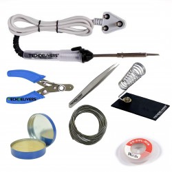 TECHDELIVERS® 25Watt Soldering Iron Kit Set Combo | Cutter | Stand | Desoldering Wick | Soldering Wire | Soldering Paste | Tweezer TECHDELIVERS® 25Watt Soldering Iron Kit Set Combo | Cutter | Stand | Desoldering Wick | Soldering Wire | Soldering Paste | Tweezer