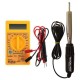 TECHDELIVERS® Soldering Iron Kit with Multimeter, Bakelite Handle Solder Iron 35 Watt