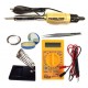 TECHDELIVERS® Solder Iron 35w with Multimeter, Stand, Soldering Wire, Paste, Tweezer 35Watt