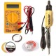 TECHDELIVERS® Soldering Iron Kit set with Multimeter, Soldering Wire, Paste, Desolder Wick, 35 W Solder Iron