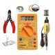 TECHDELIVERS® Digital Multimeter kit with Solder Iron, Cutter, Stand, Desoldering Wick, Soldering Wire Reel, Soldering Paste 35 Watt Iron TECHDELIVERS® Digital Multimeter kit with Solder Iron, Cutter, Stand, Desoldering Wick, Soldering Wire Reel, Soldering Paste 35 Watt Iron