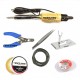 TECHDELIVERS® 35w Soldering Iron, Cutter, Stand, Desoldering Wick, Soldering Wire, Soldering Paste, Tweezer 35watt TECHDELIVERS® 35w Soldering Iron, Cutter, Stand, Desoldering Wick, Soldering Wire, Soldering Paste, Tweezer 35watt