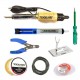 TECHDELIVERS® 35 Watt Soldering Iron Kit with Desolder PUMP, Cutter, Tester, Stand, Paste, Wire, Wick TECHDELIVERS® 35 Watt Soldering Iron Kit with Desolder PUMP, Cutter, Tester, Stand, Paste, Wire, Wick