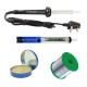 TECHDELIVERS® 60w Soldering Iron Kit, Desoldering Pump, Soldering Wire Reel, Soldering Paste