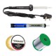 TECHDELIVERS® 60w Soldering Iron Kit, Desoldering Pump, Soldering Wire Reel, Soldering Paste