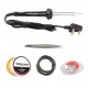TECHDELIVERS® 60 Watt Soldering Iron Kit, Soldering Wire, Soldering Paste, Desolder Wick, Tweezer