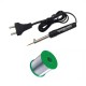 TECHDELIVERS® Mini Solder Iron 8w with 5meter Solder Wire (Pointed Tip)