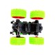 Friction Car Toy Big Wheels Monster Truck with Front and Rear Suspension with Coil Spring Shock Units for kids - Green