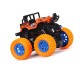 Mini Monster Truck Friction Powered Cars with Front and Rear Suspension with Coil Spring Shock Units for kids - Orange