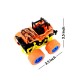 Mini Monster Truck Friction Powered Cars with Front and Rear Suspension with Coil Spring Shock Units for kids - Orange