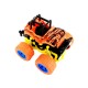 Mini Monster Truck Friction Powered Cars with Front and Rear Suspension with Coil Spring Shock Units for kids - Orange