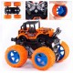 Mini Monster Truck Friction Powered Cars with Front and Rear Suspension with Coil Spring Shock Units for kids - Orange