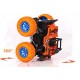 Mini Monster Truck Friction Powered Cars with Front and Rear Suspension with Coil Spring Shock Units for kids - Orange