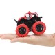 Friction Powered Toys Car Monster Truck with Front and Rear Suspension with Coil Spring Shock Units for kids - Red