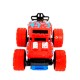 Friction Powered Toys Car Monster Truck with Front and Rear Suspension with Coil Spring Shock Units for kids - Red