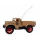 Military Remote Control Jeep Truck Wireless RC 1:24 Scale Car Vehicle 2 Channel Forward and Backward Military Dessert Color