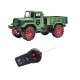 Military Remote Control Jeep Truck Wireless RC 1:24 Scale Car Vehicle 2 Channel Forward and Backward Military Green Color