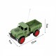 Military Remote Control Jeep Truck Wireless RC 1:24 Scale Car Vehicle 2 Channel Forward and Backward Military Green Color