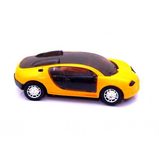 3D FURIOUS Fantasy CAR YELLOW Toy Car Wireless Remote Control