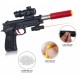 4in1 Mouser Gun 4 in 1 Desert Eagle Pistol Toy Gun (Darts, Water Bombs, Soft Rubber BB, Plastic BB Bullets) 