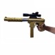 Snipper Guns for Boys With bb bullets 100Pcs Shooting Golden Toy Gun with Laser Light and Bullet Cartridge 39CM Length