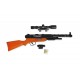 M40 Big Size Sniper Gun with real scope with Laser Riffle Commando Gun Toy Scale 1:1 Length 53Cms