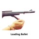 Black Long Simple Mouser Gun with Bullet Pistol for kids