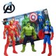 Set of 3 Avengers Infinity War Hero Big 6 Inches Height with Light Hulk Ironman Captain America Toy 