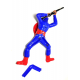 Crawling Captain America Toy Action with Lights and Sound Color Red and Blue Shot Sounds