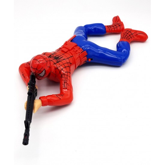 Spiderman Crawling Action Toy with Lights and Sound - Crawls with Gun and Shooting Sound