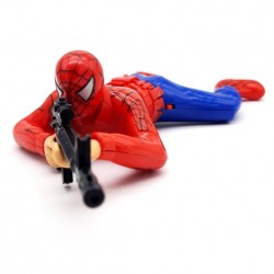 Spiderman Crawling Action Toy with Lights and Sound - Crawls with Gun and Shooting Sound