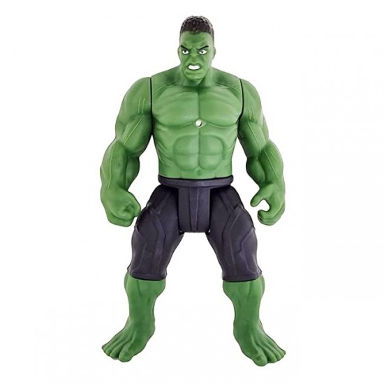 Green Hulk Action Figure Toy Avengers Endgame Toys Super Power Hero | 6 Inches Height with Light | Movable Parts | Avengers Action Hulk Superheros For Kids