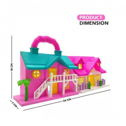 Dream House Big Playing Doll House Set Bundle Home (Colour & Design May Vary) Dream House Big Playing Doll House Set Bundle Home (Colour & Design May Vary)