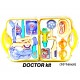 Doctor Playset Toy Set Medical Clinic Kit in Foldable Suitcase, Compact Medical Accessories Pretend Play | Game Toy Kit for 3 + Year Kids, Boys and Girls 